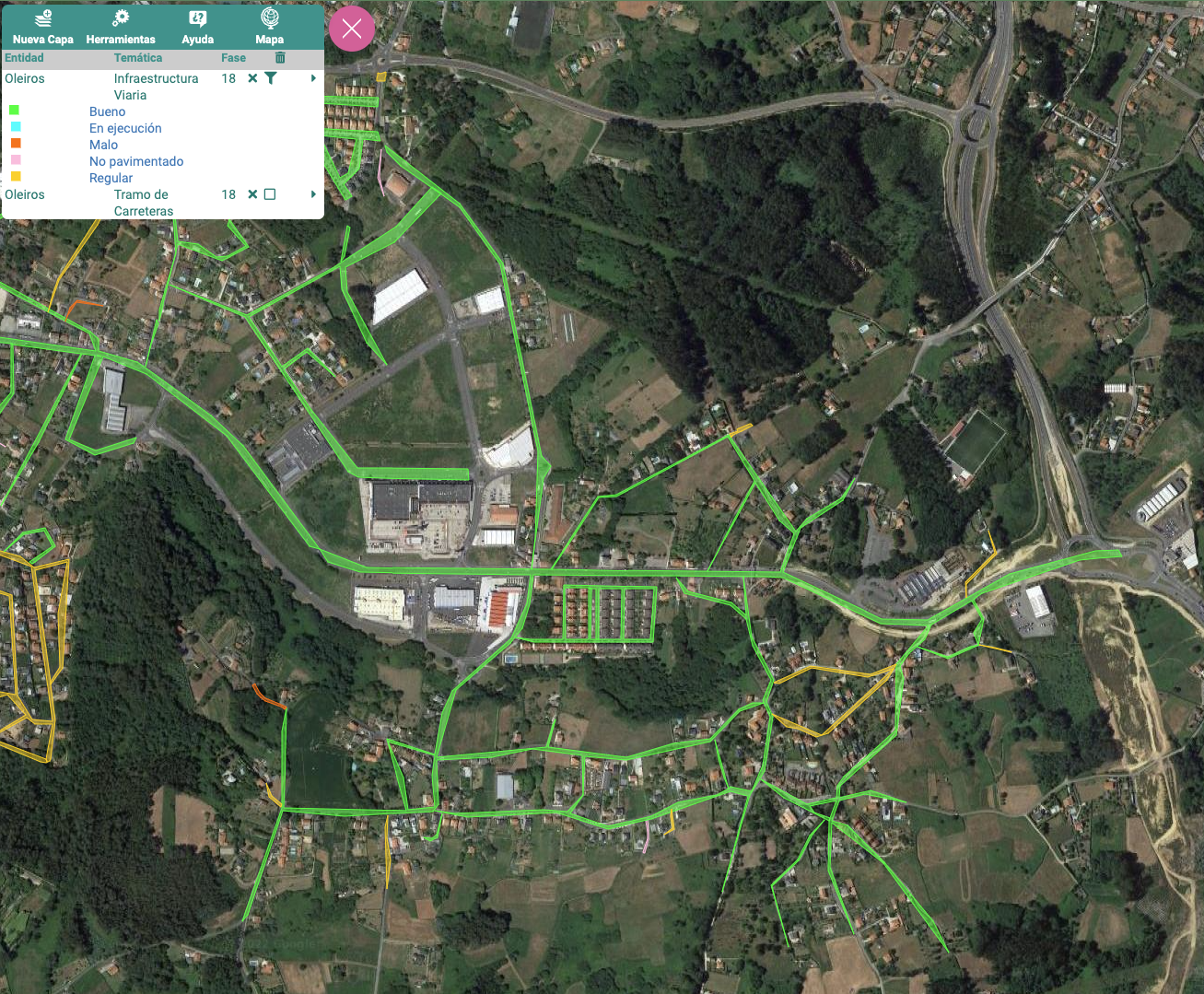 Mapa calles eiel